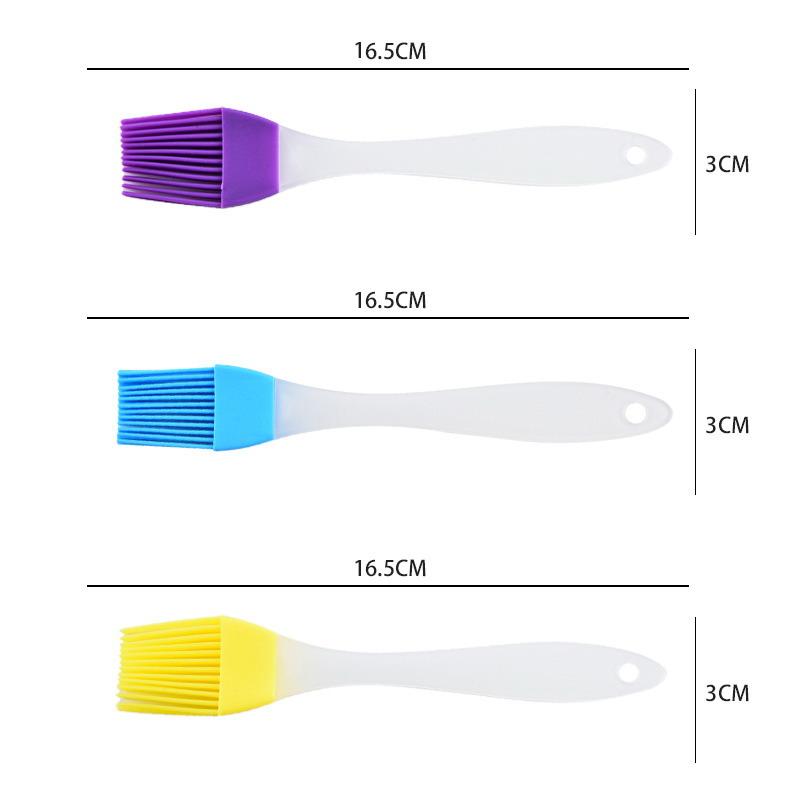 Silicone Oil Brush Small Barbecue Brush Household Kitchen Baking Pancake Oil Brush Tool High Temperature Resistant No Hair Drop