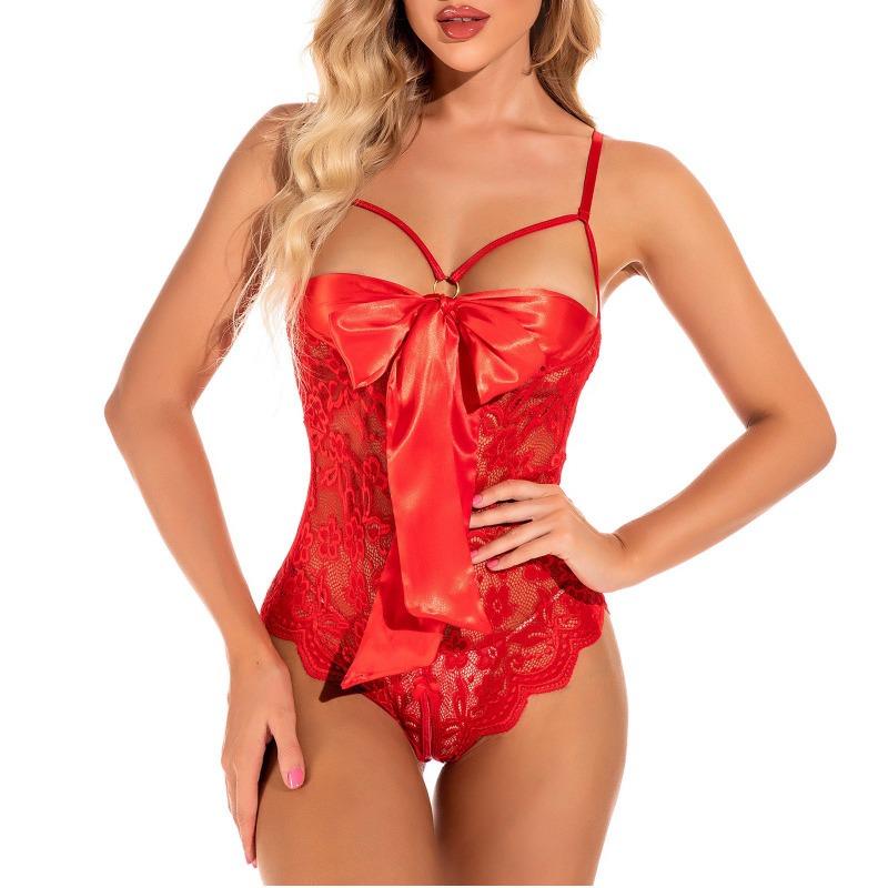 Sex lingerie, sexy one-piece lingerie, lace hollow lingerie