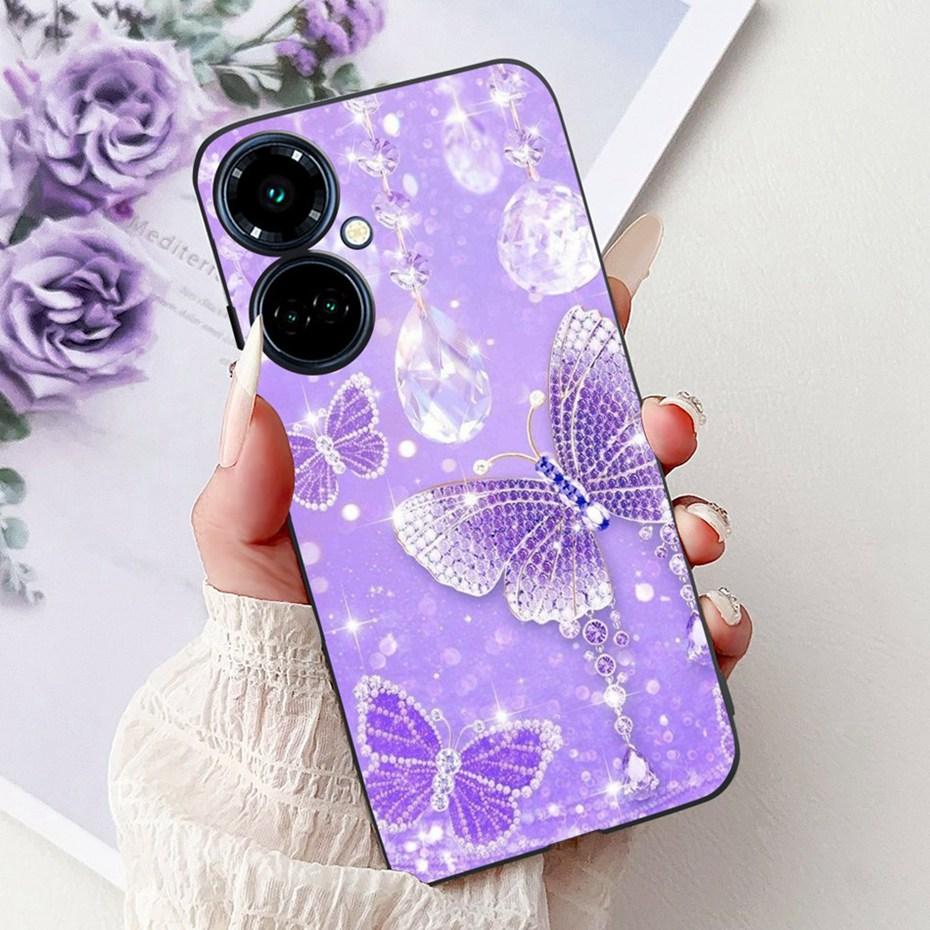 New Design Phone Case For Tecno Camon 19 Pro 5G 4G Camon19 Black Silicone Soft Cover For Tecno Camon 19 19Pro 4G Cases Bumpers