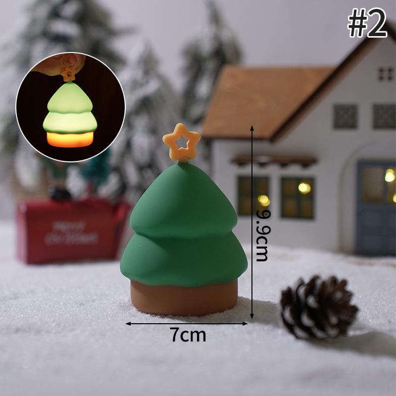 Glowing Christmas Tree Tabletop Ornaments Led Christmas Tree Windows Display Decor Festival Atmosphere Led Night Lights Gift