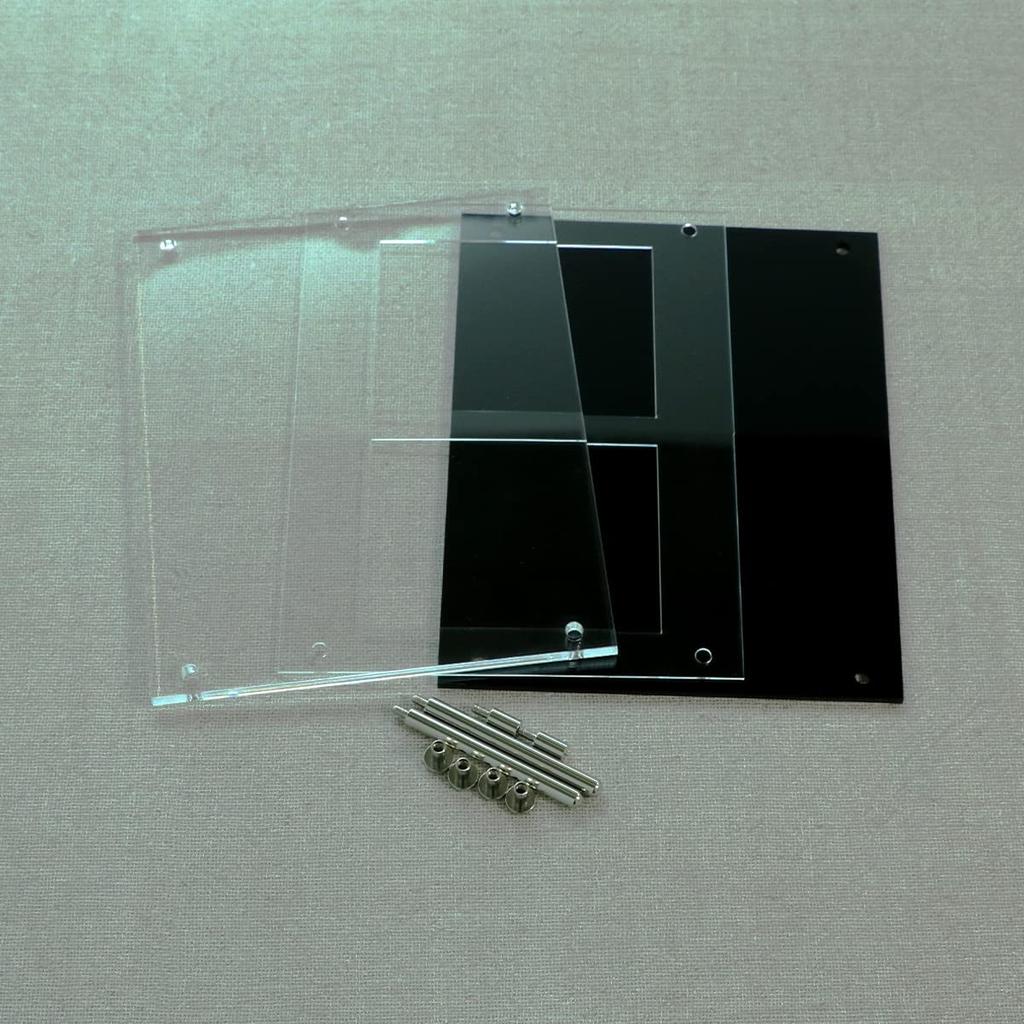 PRO 2 Series Trading Card Display Case Trading Card Screw Down Clear Frame Grooved Storage Display Storage Collection Domestic Production 2 Pieces