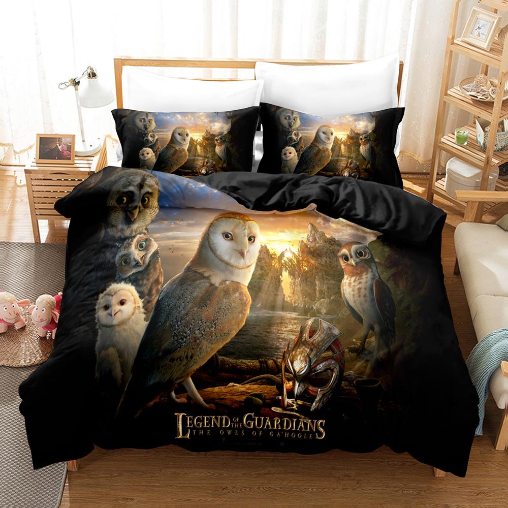 Comforter 3Dthe Owl Bedding Sets With Twin Full Queen King Bedclothes