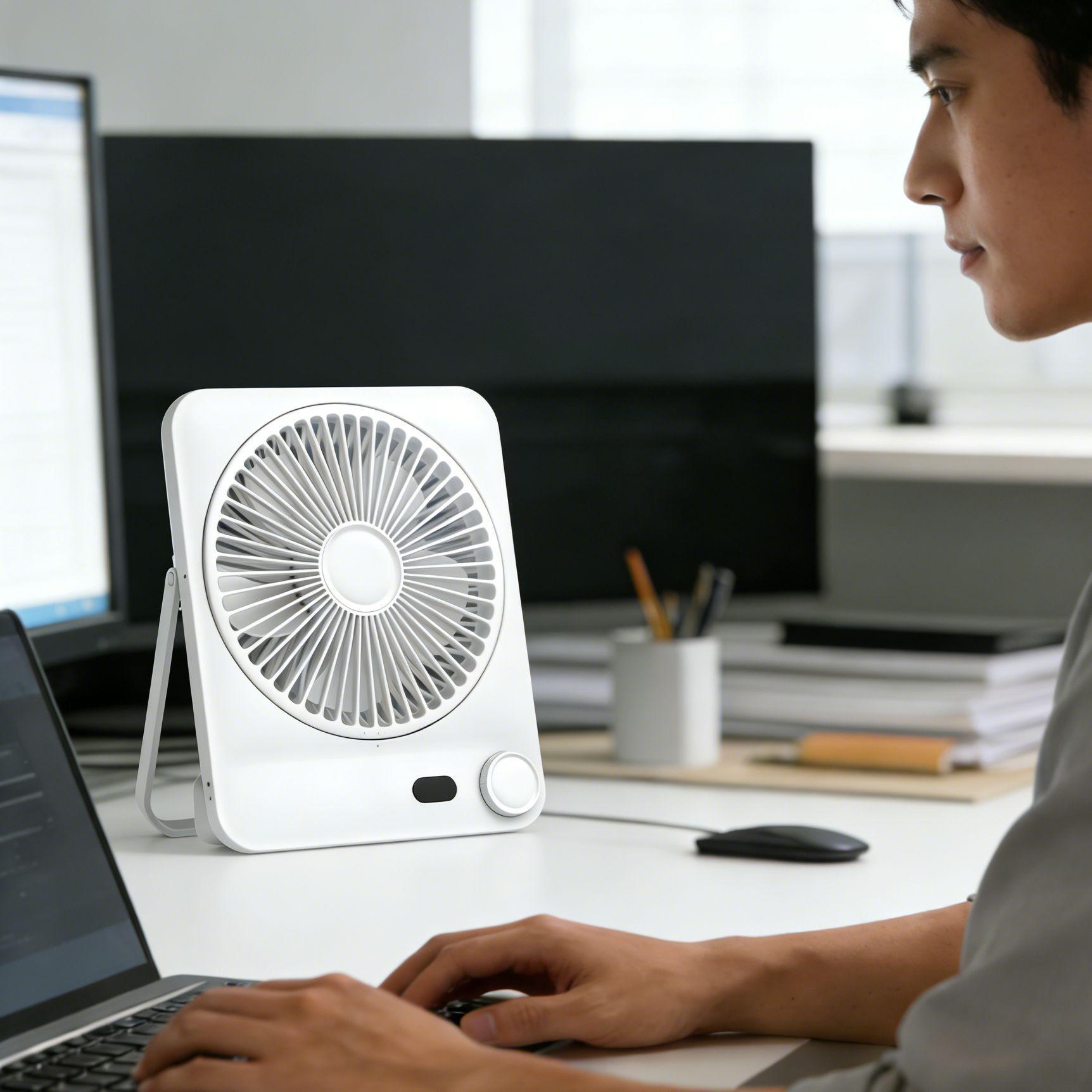 

2026 Mini Portable USB Desktop Fan - Ultra-Long Battery Life, Best Seller, Perfect for Office & Student Use 46 X 219 X 180 mm чёрный