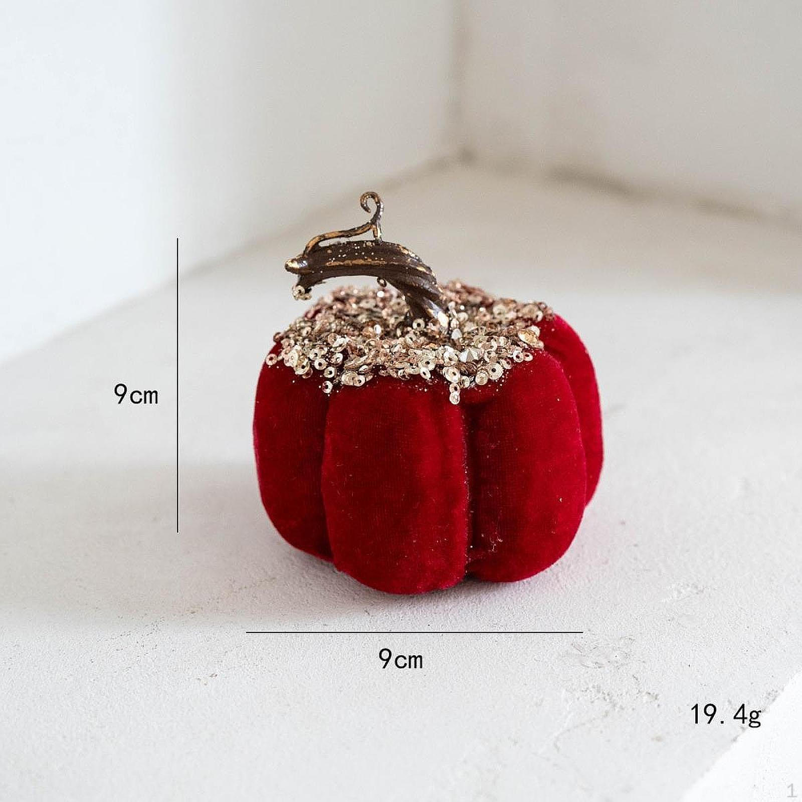 

Ткань пенопласт тыква настольное украшение 3.5x3.5 дюймов искусственный центральный элемент стола для осени красный