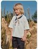 David Bella Junior Short sleeved T-shirt Summer Dress New Girl's Cool and Antibacterial Top Boys' Moisture absorbing Quick drying Clothes
