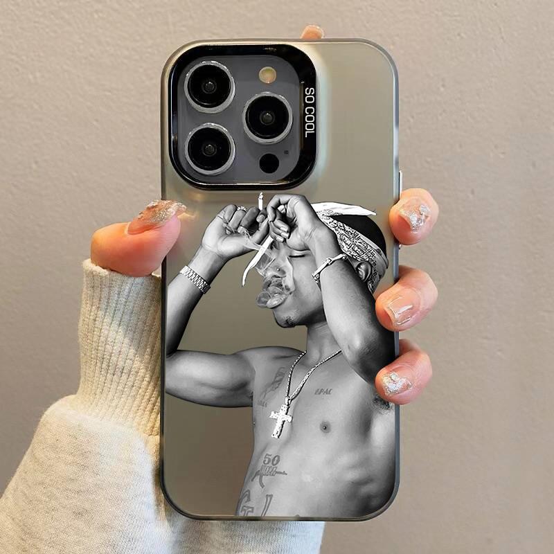 

Rapper 2pac Singer Tupac Phone Case for Iphone 11 12 Mini 13 15 Pro Max 14 R Soft Shockproof Back Cover Funda iPhone 11Pro