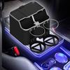 Car Armrest Storage Box Charger Compartmented Tissue for Keys Paper