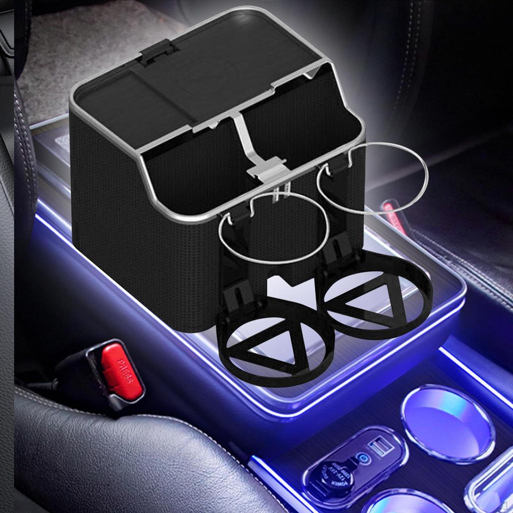 Car Armrest Storage Box Charger Compartmented Tissue for Keys Paper