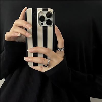 Instagram Retro Stripe Simplicity Phone Case for iPhone 17 16 15 14 13 12 11 Air Pro Max X XS 7 8 Plus Glossy Film Hard PC Cover