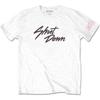 Blackpink T Shirt Shut Down Band Logo Official Unisex White