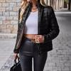 Women S Slim Fit Short Stand Collar Lightweight Cotton Jacket