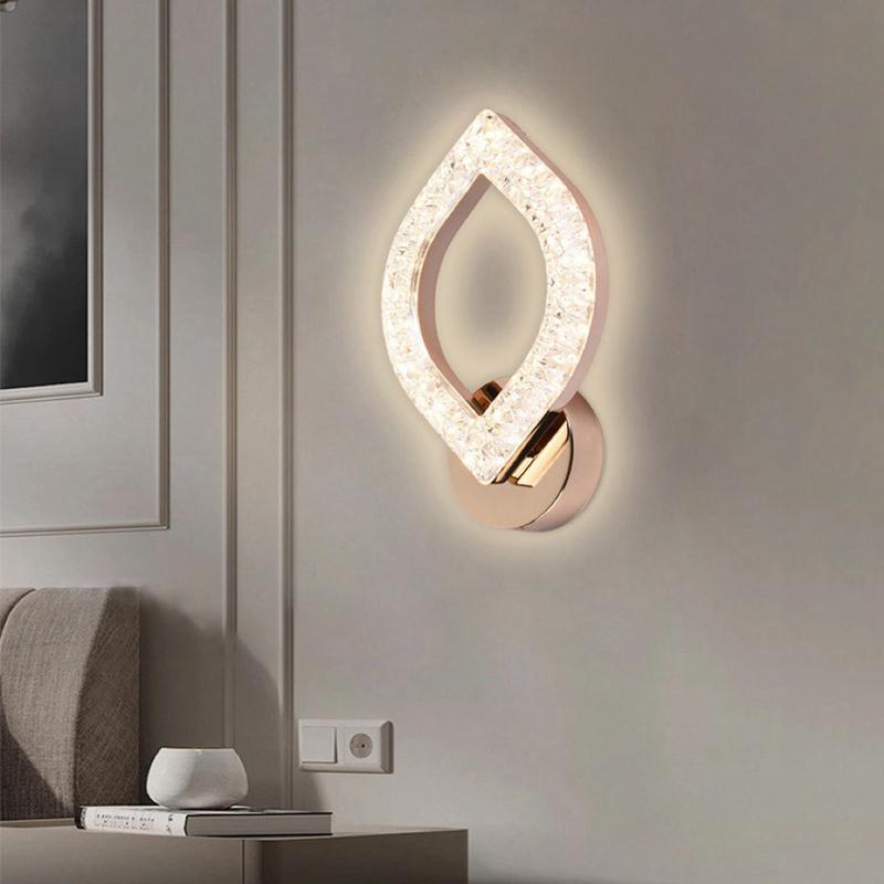 Multi-style LED Wall Lamp Modern Luxury Indoor Home Bedroom Bedsides Living Room Background Aisle Restaurant Acrylic Wall Lamp