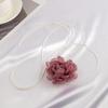 Fashion Trend Mesh Flower Rose Collarbone Chain Temperament Simple Necklace