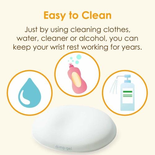ELECOM Wrist Rest Dip Gel Gel White MOH-DG01WH