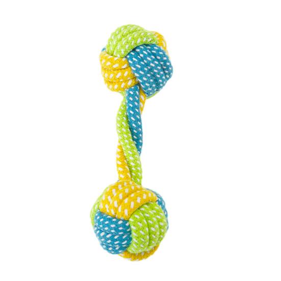 Cotton Rope Dog Toy Rope Knot Ball Dog Chew Toy Interactive Tug-of-War Dog Toy for Small And Medium Dogs Teeth Cleaning