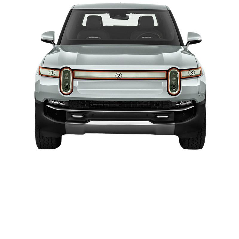 Rivian R1T TPU Transparent Headlight & Mirror Film Set