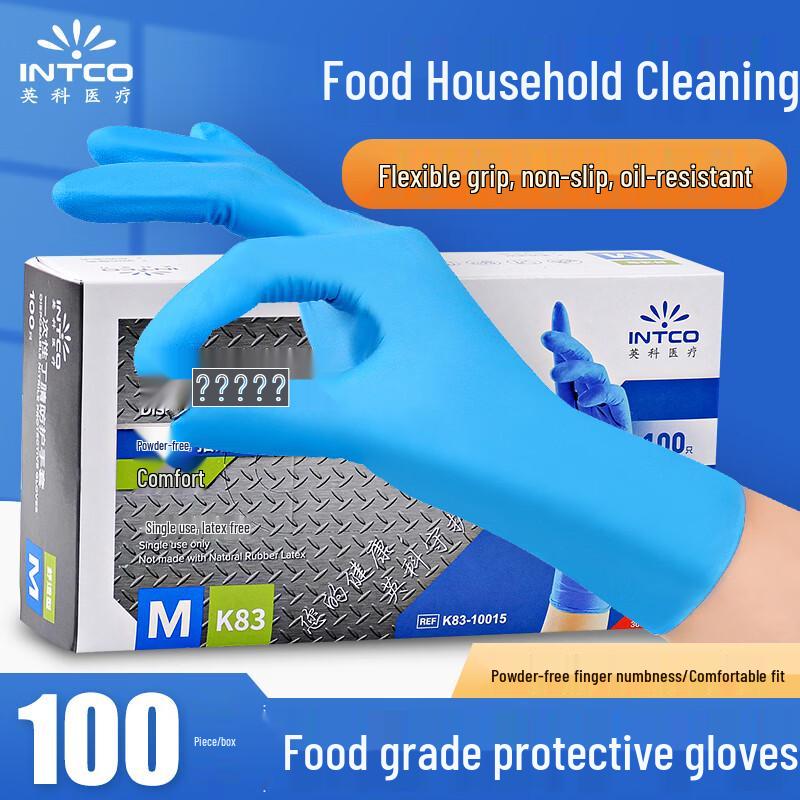 INTCO Disposable Nitrile Gloves (100-Count) L