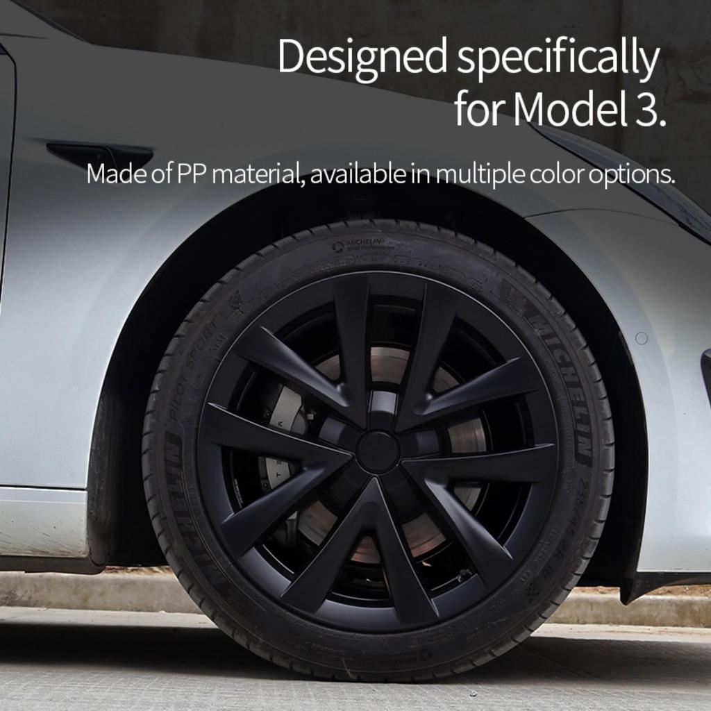 18-Inch Wheel Cover & Protection for Tesla Model 3 - Exterior Accessory Kit