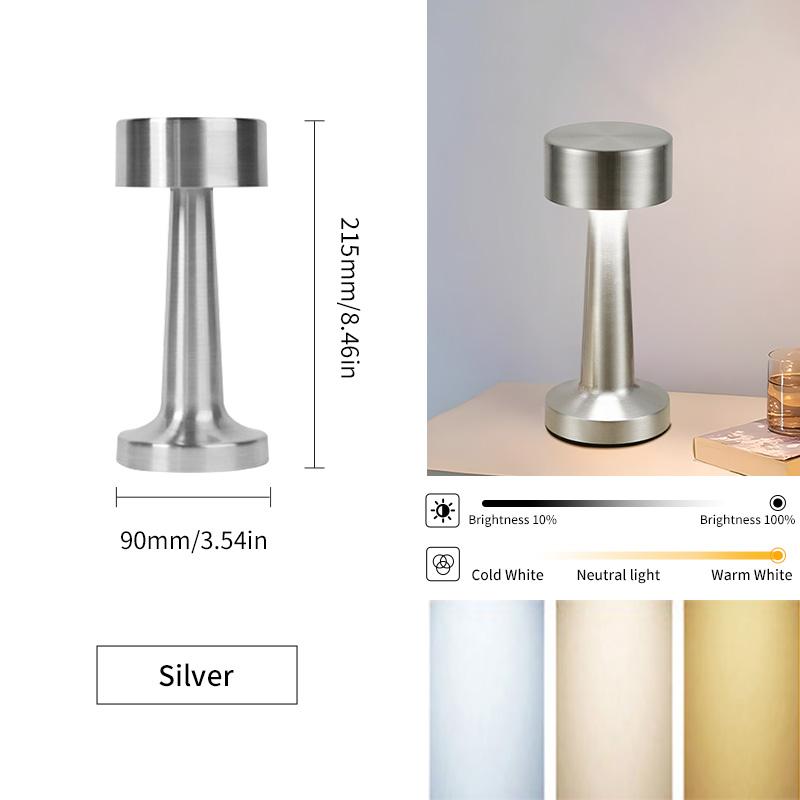 USB Rechargeable Touch Senso Lamp Room LED Bedside Decorative Table Lamp Restaurant Bar Desktop Mood Lighting Night Lights Decor