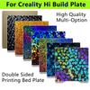 Für Creality Hi Build Plate Doppelseitig PEO PET PEI Heizbett Federstahlblech Für Creality Hi Combo 3D-Drucker Zubehör