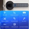 Tuya Smart Fingerprint Door Lock Keyless Entry Door Lock Home Security Remote Lock Bluetooth Wireless Digital Door Lock