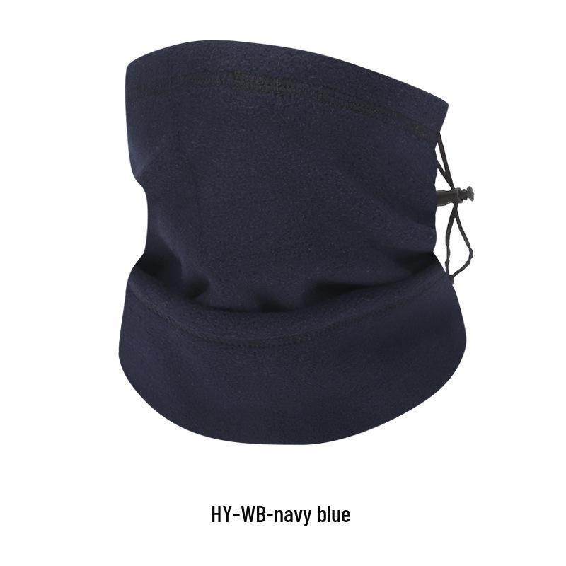Autumn/Winter Windproof Fleece Neck Gaiter: Warm Thickened Face Mask for Cycling, Skiing, and Outdoor Cold Protection.