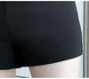 Women's High Waist Black A-Line Summer Shorts - Petite, Tight, Elastic, and Anti-Exposure