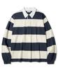 Illuminate Stripe Rugby Long Sleeve - Navy