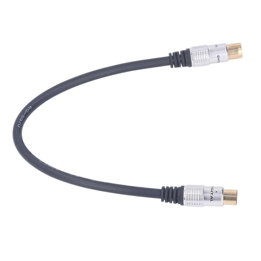 Gold Plating Joints Coaxial Cable Male To Female TV Signal Wire TV Wire RG59U Cable  Digital TV