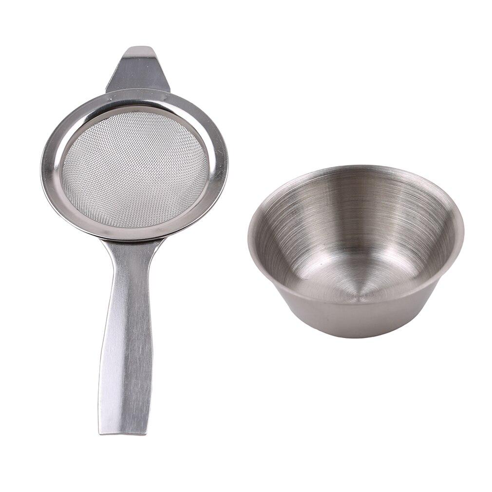 Stainless Steel Mesh Tea Infuser Metal Cup Strainer Loose Leaf Filter w// Li