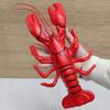 Pack de 2 Langostas Rojas Realistas Decoraciones Accesorio de Fiesta Para Fiestas Temáticas Oceánicas y Centros de Mesa