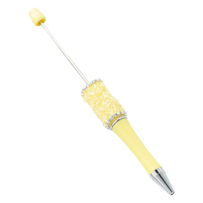 Beadable Ballpoint Pen Rhinestones Ballpoint Pen Funny Writing Pen for Boy Girl Kid Class Reward Birthday Party Favor