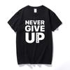 Never Give Up T Shirt Salah Barcelona 40 Tee Fan Football Tshirt PSwagium Quality Cotton Streetwear Casual Tops