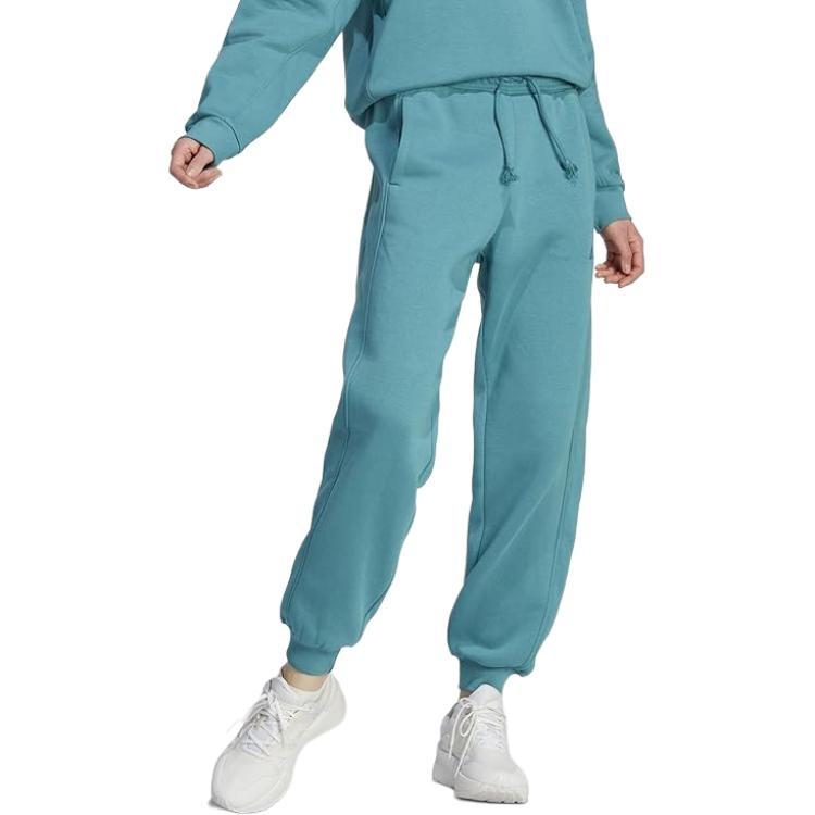 Adidas Knitted Sweatpants Men's Arctic Blue Moderate Cuffed Pants IJ6931