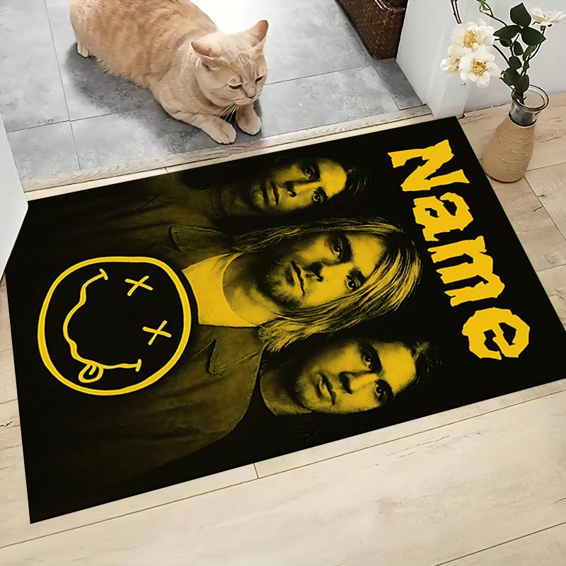 Custom Name FNAF Fan Art Compilation Carpet Rug Customizable Soft Washable Anti-Slip Home Living Room Sofa Mats Personalized Rug. 0909115
