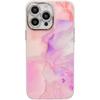 Electroplated marble pattern for iPhone16 mobile phone case Apple 15promax creative advanced sense foreign trade
