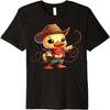 Western Rodeo Cowboy Hat Duck Texas Animals Premium T-Shirt