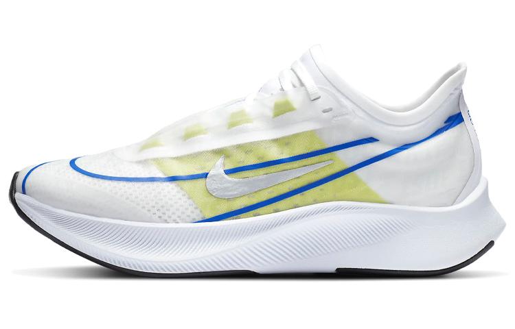 Nike Zoom Fly 3  White Silver Blue Lime  Women s AT8241-104 36