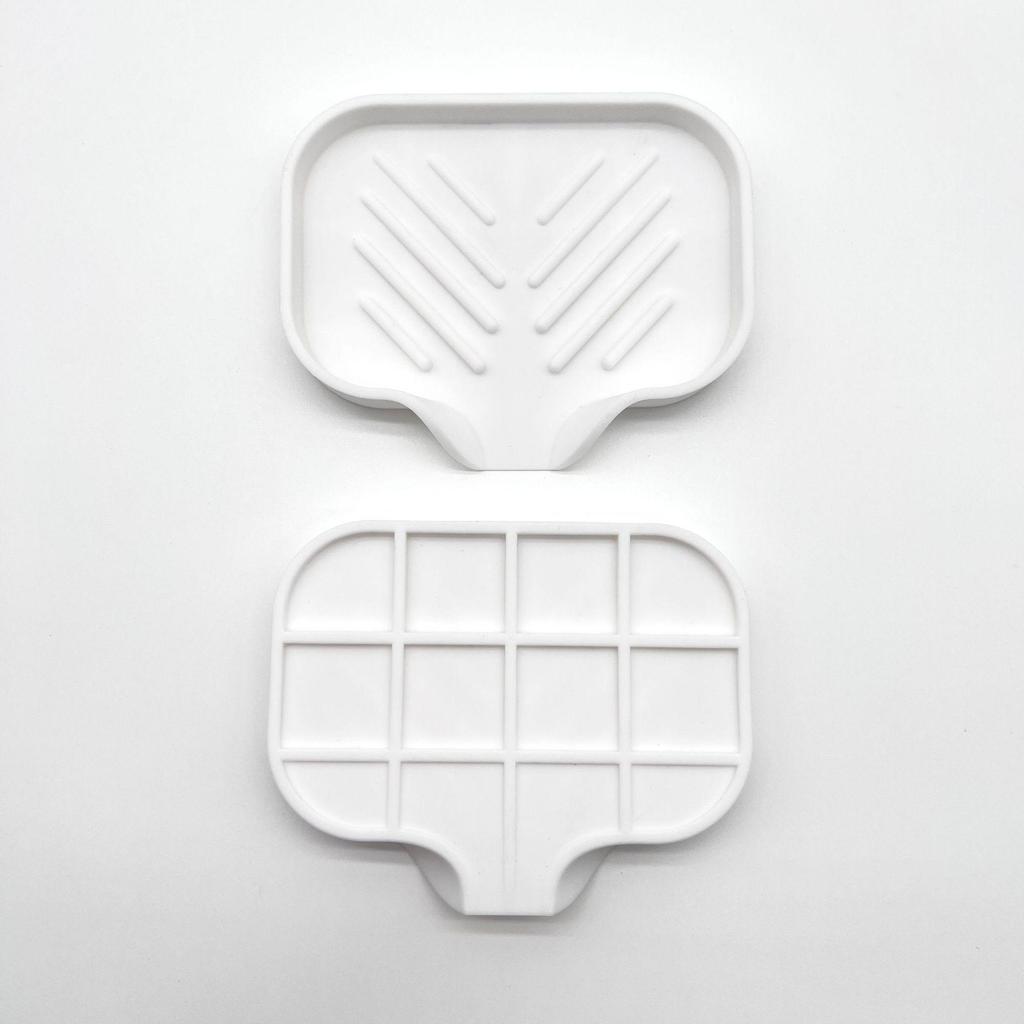 Non-Slip Silicone Soap Dish and Draining Mat for Kitchen & Bathroom