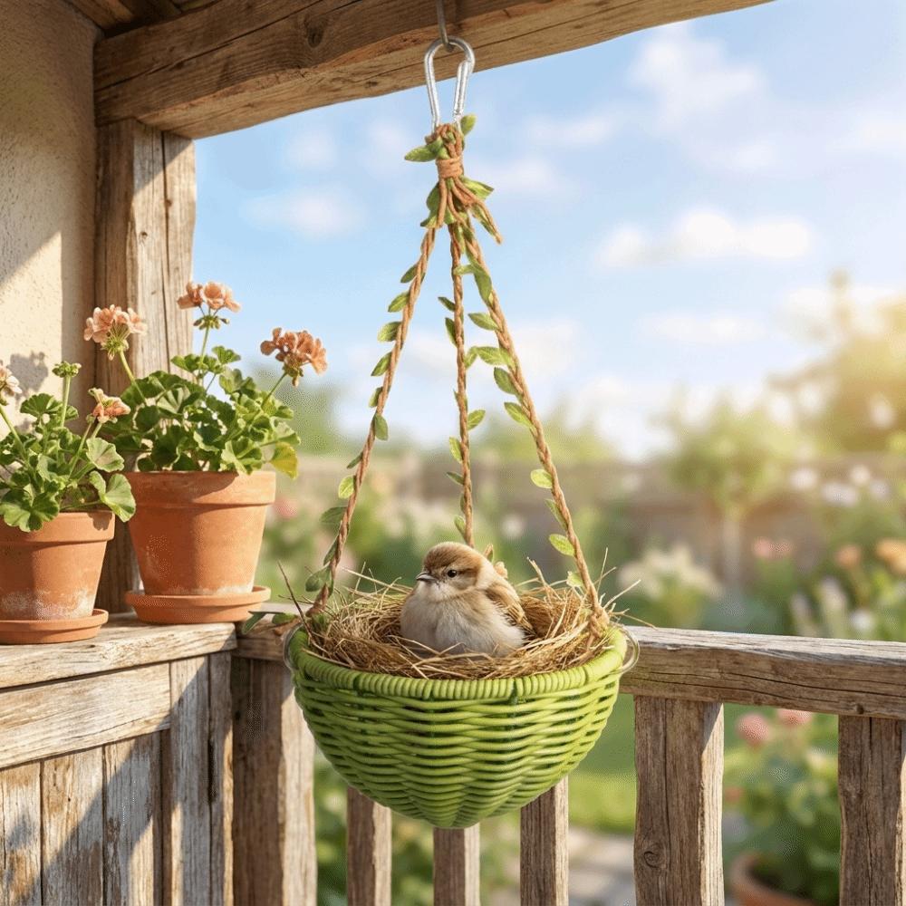 Wear-resistant Woven Bird Nest Bite Resistant Spherical Bird Nest Bird Sleeping Hut  Summer