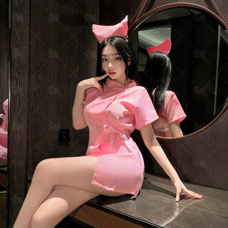 Sex lingerie powder nurse outfit pure desire bed cosplay sexy uniform suit seduction cosplay
