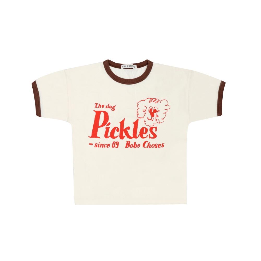 Bobo Choses Kids ShorT Sleeve T shirT Pickles The Dog B126ac017 B126AC017 199 (4A)