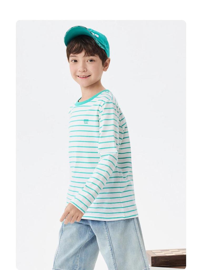 Balabala Kids' Long-Sleeve T-Shirt 2025: Spring & Autumn Style for Boys & Girls