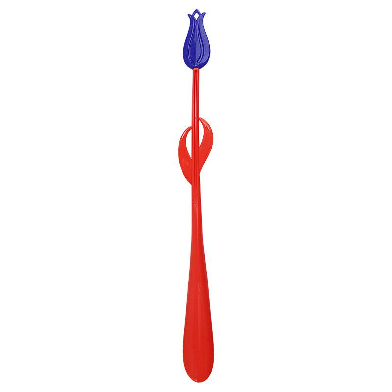 Add Long-handled Tulip Shoehorn for The Elderly, Pregnant Women, No Squatting, No Bending, Assisted Wearing Shoes, Household Lazy Shoehorn