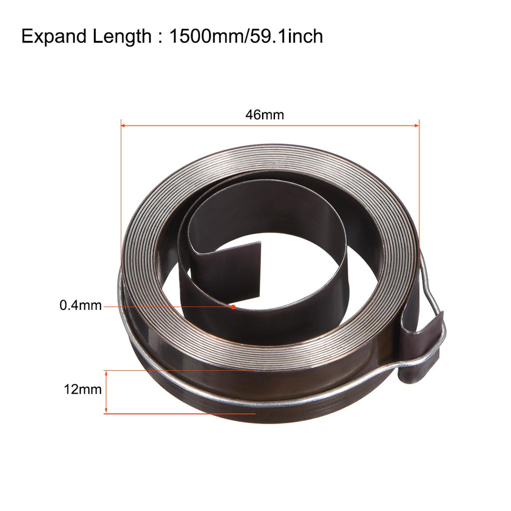 Molletta di Ritorno per Trapano a Colonna Molla del Mandrino Molla a Spirale di Ritorno dell'Alimentazione Assemblaggio Rivestimento Nero Espandi Lunghezza 680-1800mm Diametro Esterno Molla 34-66mm