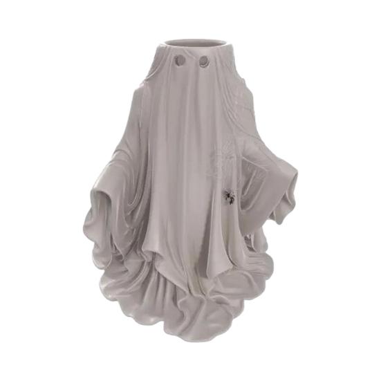 Halloween Ghost Planter Flower Pot Plant Container Spooky White Ghost Small Decorative B