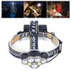 7 Core Headlight Long Range USB Rechargeable Headlamp Outdoor Work Light IPX4 Waterproof Built In Ba