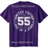 55th 55 Years Old Birthday Adult T Shirts Cotton Streetwear Short Sleeve Gifts Mens Clothing Casual Loose Oversized T Shirt