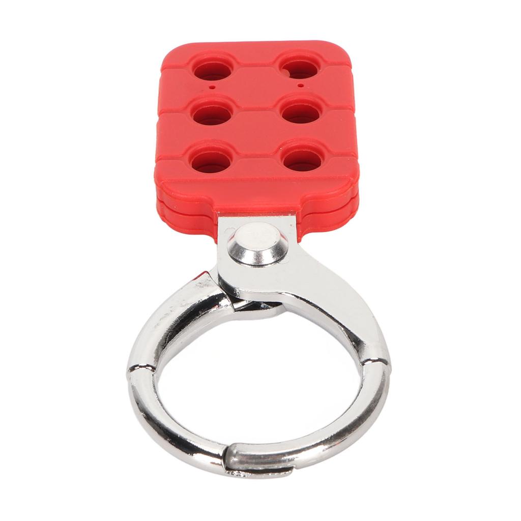Lock Out Hasp 6 Holes Aluminum Alloy Industrial Security Lock Padlock Spark Resistant Tag Out Hasp