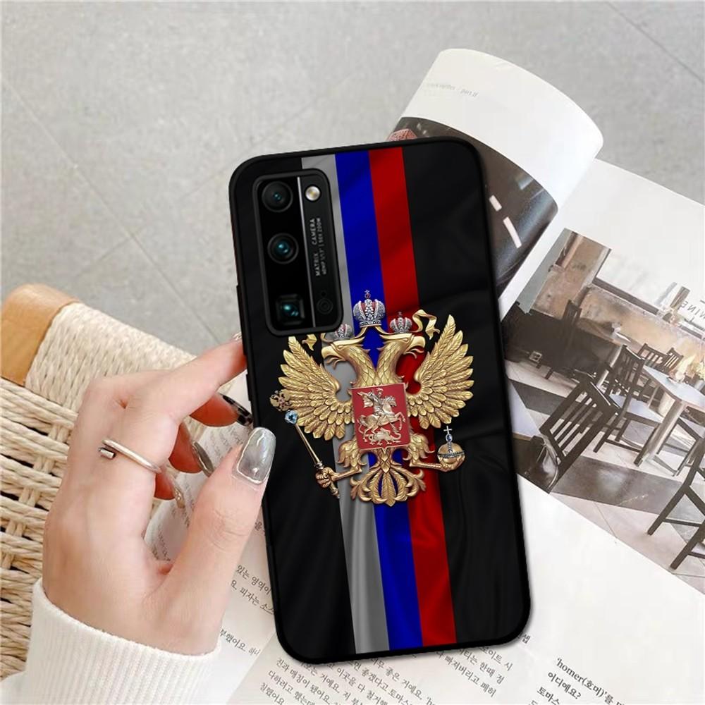 Russia Coat Of Arms Eagle Flag Phone Case For Huawei Honor 10 Lite 9 20 7A 9X 30 50 60 70 Pro Plus Soft Silicone Cover